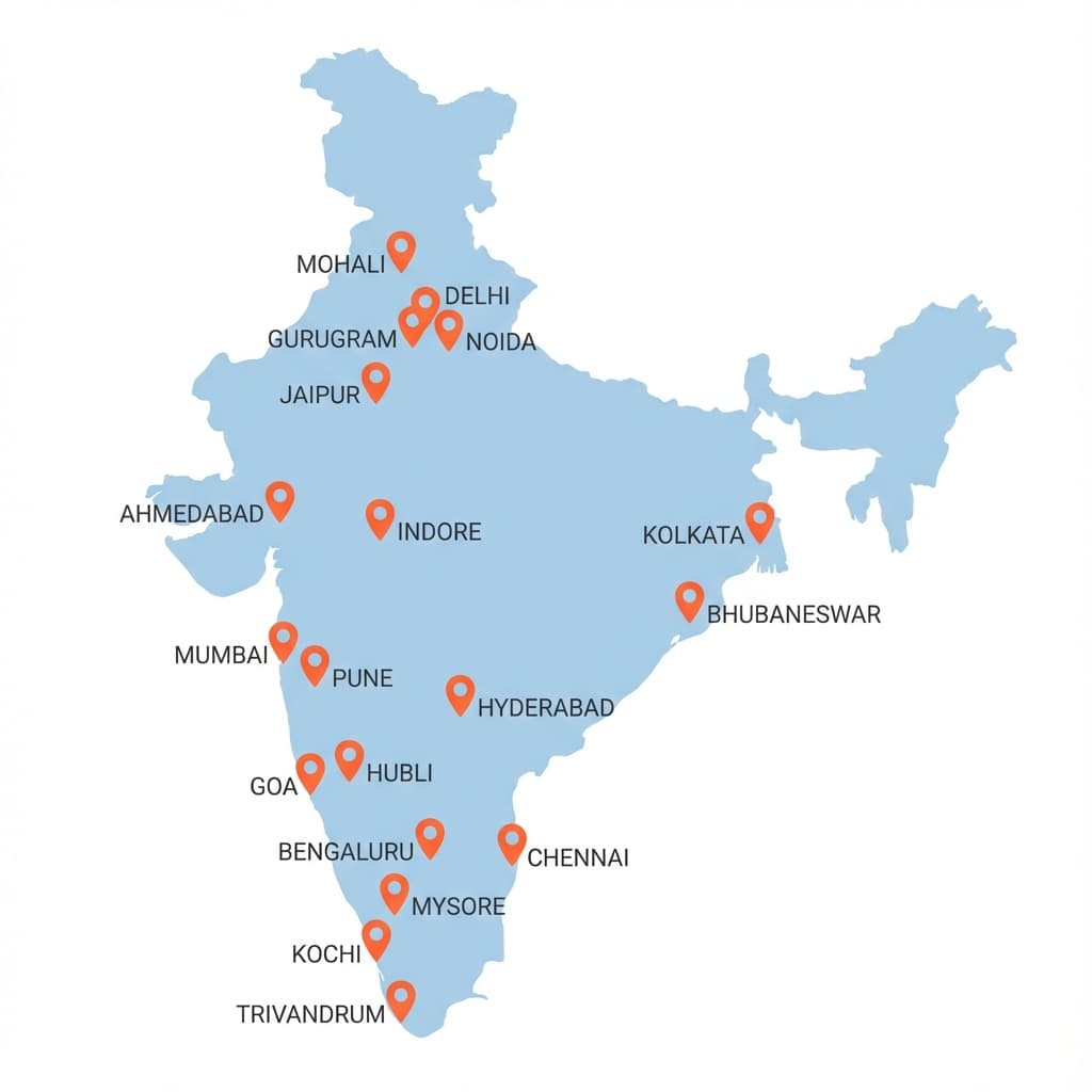 India Installation Map