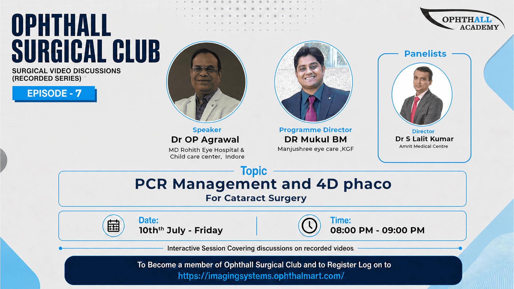 PCR Management and 4D Phaco For Cataract Surgery